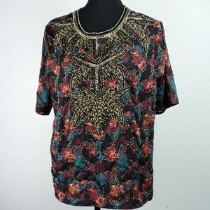 NWT Asos sz 12 beaded blouse